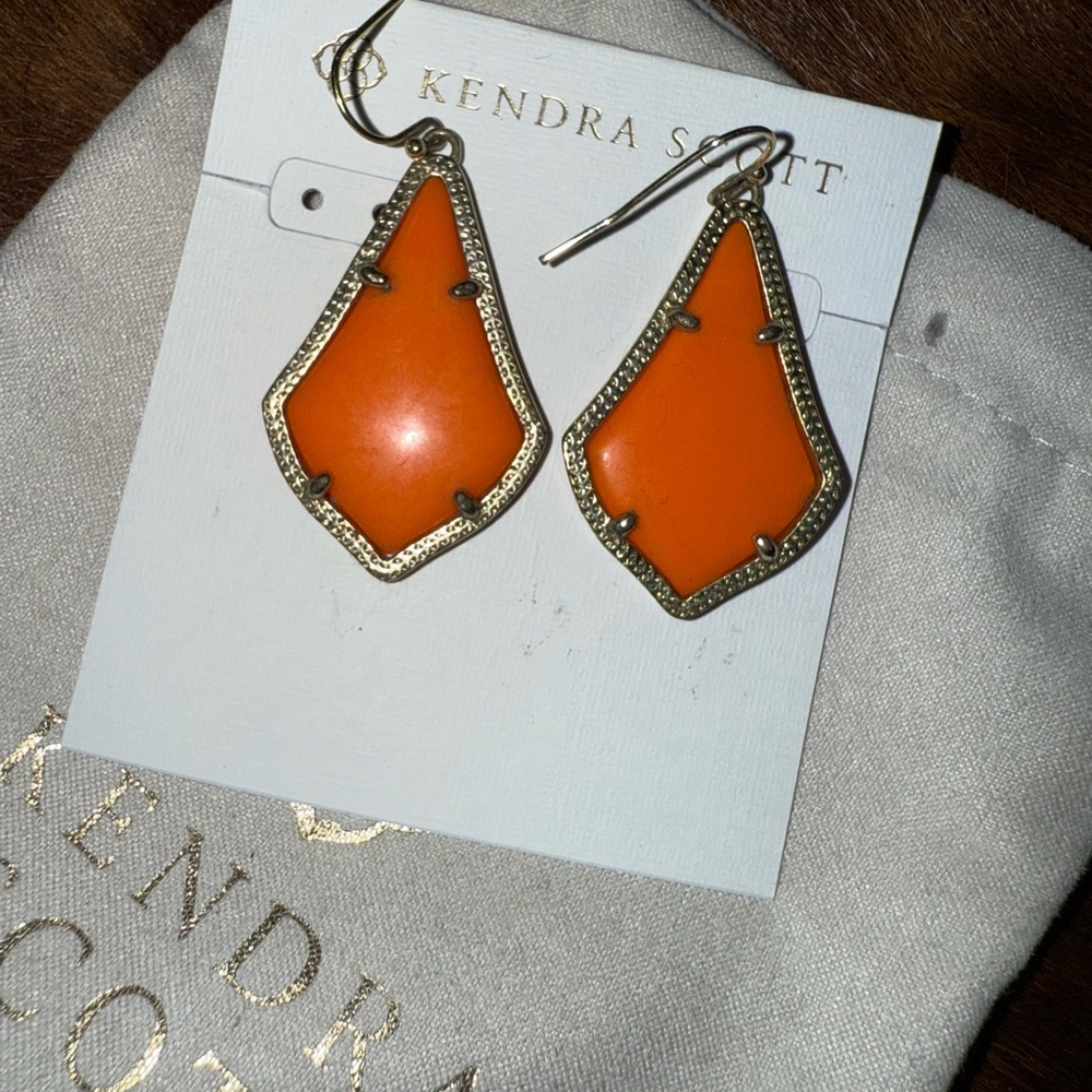 Kendra Scott Alex Earrings in Orange